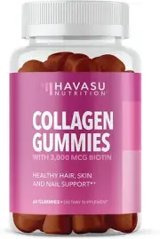 Collagen Gummies Formulated to Support Hair, Skin, Nail Growth with Vital