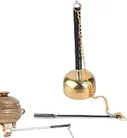 Lueear Bells Meditation Sound Chime - Finger Symbol Percussion Instruments Beautiful Yoga Accessories | Retractable Copper Decorative Musical Instruments For Home & Family
