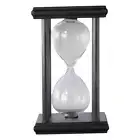 Black Wooden Hourglass Sand Timer 30 Minutes Sand Clock Home