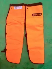Genuine OREGON Chainsaw Large Safety Chaps...in Fluro Orange