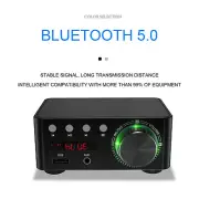 HiFi Stereo Bluetooth 5.0 Digital Power Amplifier Audio Receiver USB 50W+50W S8