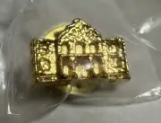 The Alamo San Antonio 3D Logo Vintage Badge Pin Pinback