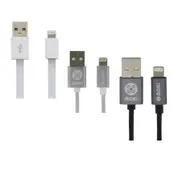 Moki Lightning SynCharge Cable 90cm - White