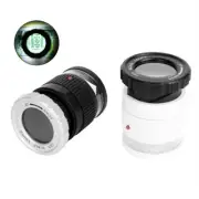 30X Optical Glass Lens Magnifier 3 LED+3 UV Light Jewelry Loupe Identifying B