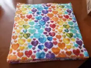Reusable Paper Towels (paperless), Handmade, 1 dozen (12) Hearts