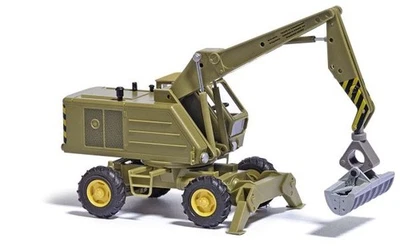 Busch 42899 HO 1974 Weimar Mobilbagger T174-2 Assembled Crane w/Clearing Bucket