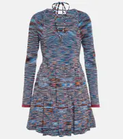 [Simkhai] Simkhai Selene space-dyed halterneck minidress UK 12 multicoloured