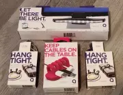 Lot Quirky Mantis Clip-On LED Task Lamp, Bandits Bungees Cordies Cord Clips New
