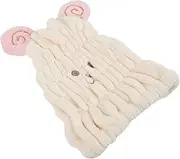 Beavorty Animal Embroidered Hair Drying Cap Quick Dry Wrap Towel Hat for Women Girls Bath Hair Towel
