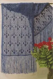 Evening in Eden Shawl Cabin Fever Knitting Pattern 078 Choose from 3 gauges yarn