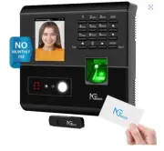 Time Clocks for Employees Small Business, 2.4GHz WiFi Time Clock with Face, Fing