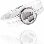 BIAIHQIE Essential Oil Diffuser Bracelet 316L Stainless Steel Bangle Openable Perfume Locket Bracelet Women Man 12pcs Oil Pads As Gift