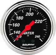 Auto Meter 1432 Designer Black Mechanical Water Temperature Gauge