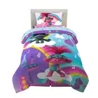 Franco Kids Bedding Trolls World Tour Twin Comforter & Sheet Set, 4 Piece Set