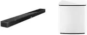 Smart Ultra Soundbar with Dolby Atmos Plus Alexa, Black with Bose Bass Module 700 - White- Wireless, Compact Subwoofer Bundle