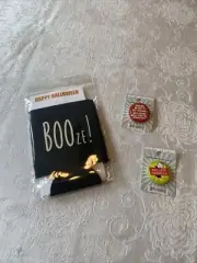 NEW Neoprene Drink Coozie- “BOO-ZE!” Happy Halloween & Naughty Funny Buttons