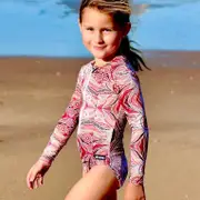 INDIGENOUS COLLECTION Long Sleeve Swimsuit - Mirrithin Kungala