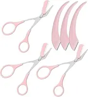 FOMIYES Elegant Eyebrow Trimmer Set Pieces of Scissors Comb for Men Facial Hair Remover Trimmer Shaver Shaper Pcs