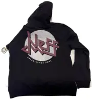 NWT Neff Pullover Hoodie - Black - Men's Size Medium Big logo