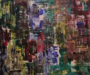 Original, Abstract Painting, Acrylic On Canvas - 20" x 24" - Amalgamation