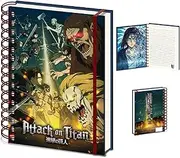 Pyramid International Attack On Titan Journal Notebook (Season 4 Design) Wiro Notebooks A5, Note Book and Notepads A5 - Official Attack On Titan Merch