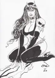 PURGATORI Chaos Comics! Original commissioned art by ETHAN VAN SCIVER 2013 ECCC