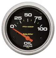 Auto Meter 5427 Pro-Comp Oil Pressure Gauge 2 5/8" Short Sweep