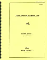 Nikon Zoom Nikkor 80-200mm F2.8 Ai-S (1982) Service & Repair Manual Reprint