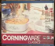 Vintage 1999 Corningware Classics Callaway Ivy 6 Piece Trio Set 1 1 1/2 2 QT NOS