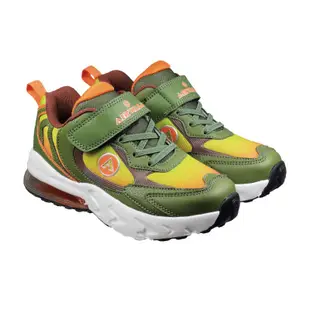 AIRWALK 中童 綠色 都會訓練慢跑鞋 AW23207 童鞋 超寬楦 氣墊 運動 機能鞋墊