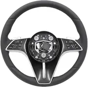 Upgraded Leather Car Steering Wheel，Compatible With Mercedes Benz GLE GLB GLA GLC CL GL CLS CLA W204 W205 W213 W212 W176 W221 W222 W257(Style 01)