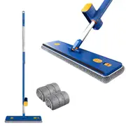 Microfiber Floor Cleaning Dust Mop with Self Wringing Removable Washable Pad