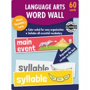 Language Arts Word Wall Learning Cards - Kindy, Year 1 and Year 2
