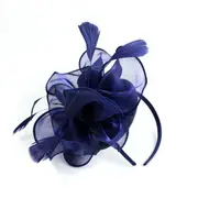 Women Hair Clip Feather Fashion Wedding Women Fascinator Penny Ribbons And Feathers Party Mesh Hat Floral Church Headwear New