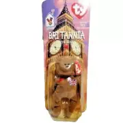 McDonalds Britannia the Bear Ty Beanie Baby United Kingdom Brown Plush 1999 Vtg