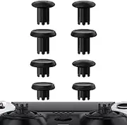 eXtremeRate ThumbsGear Interchangeable Thumbsticks for PS5 Edge Controller, Replacement Black Analog Thumb Sticks Caps for PS5 Edge Controller - 4 Heights 3 Surfaces Grips - Without Thumbstick Base
