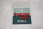 VINTAGE UNUSED LUGGAGE LABEL FROM EXCELSIOR HOTEL ROMA