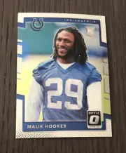 2017 Donruss Optic MALIK HOOKER #118 RC Rookie Card Colts