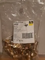 Viega 94520 PureFlow Press 90-Degree Drop Ear Elbow 1/2" P x 1/2" FPT, Bronze