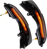For NISAN For Skyline 2015-2018 2Pcs Car Side Mirror LED Turn Signal Lights Rearview Mirror Turn Signals Rearview Mirror Turn Lamp