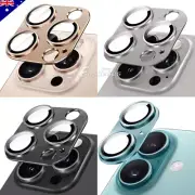 For Apple iPhone 16 Pro Max 15 14 13 12 Camera Lens Metal Glass Ring Protector