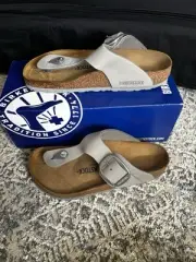 NEW Birkenstock Gizeh Big Buckle Gray Size 37 Reg (Women’s 6-6.5)