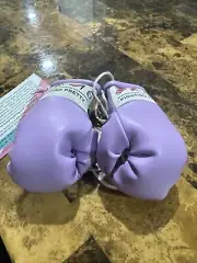 Fighting Pretty Mini BOXING GLOVES 3.5 Inch New Hang From Car Mirror Purple