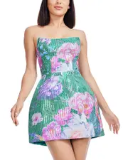 Dress the Population Amity Floral Sequin Mini Dress