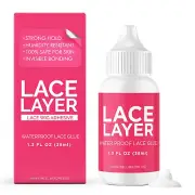 Lace Wig Adhesive - 1.3Oz - Invisible Bonding Glue for Lace Wigs, Frontals, and
