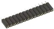 Preci-Dip SIL SOCKETS 5Pcs 30.48x2.54x4.2mm 3A 12-Ways, 801-87-012-10-012101