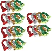 Tofficu 3sets Christmas Ornament Hanger Ropes Durable Hanging Tags Loops with Buckle Strings for Tree Decorations Easy to Use 400pcs*3