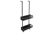 2 Tiers Bathroom Shower Caddy Hanging Shelf Bath Storage Holder Rack Organizer-Style 2