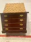 CONCORD DOLLHOUSE MUSEUM BURGUNDY BUFFET, DRESSER, CABINET #3052, M/OB, NICE!!