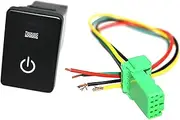 12V Fog Light ON-OFF Push Switch Button with 4 Wire White Indicator Auto Locking Light for 2008-ON (Color : 2)